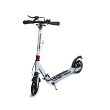 Двоколісний самокат Scale Sports Elite Plus SS-04 складний з дисковим гальмом білий