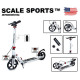 Двоколісний самокат Scale Sports Elite Plus SS-04 складний з дисковим гальмом білий
