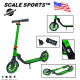 Двоколісний самокат Scale Sports SS-17 для підлітків і дорослих зелений