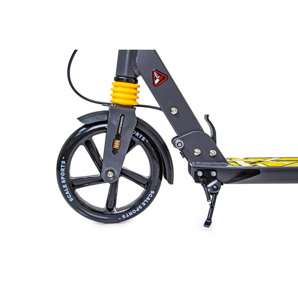 Двоколісний самокат Scale Sports Elite Plus SS-04 з дисковим гальмом жовтий