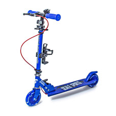 Дитячий двоколісний самокат Scale Sports SS-13 з ручним гальмом та LED-ліхтарем синій