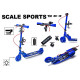 Дитячий двоколісний самокат Scale Sports SS-13 з ручним гальмом та LED-ліхтарем синій