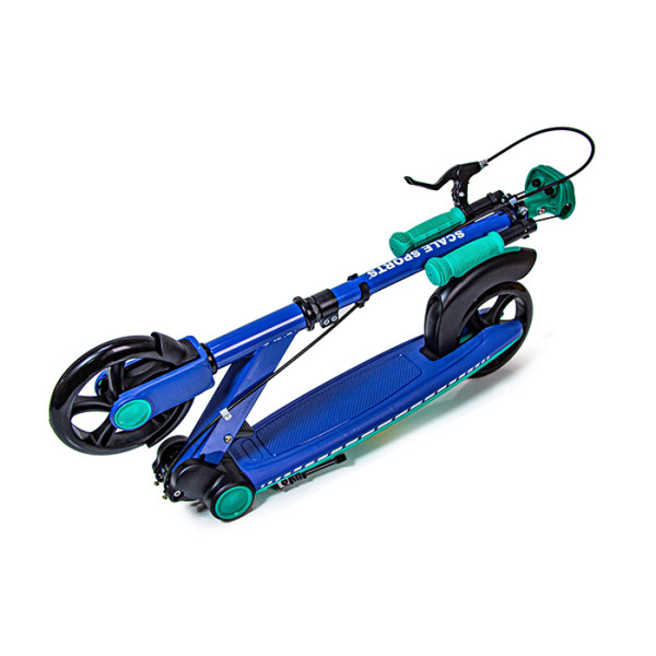 Дитячий міський самокат Scale Sports SS-19 з ручним гальмом синій