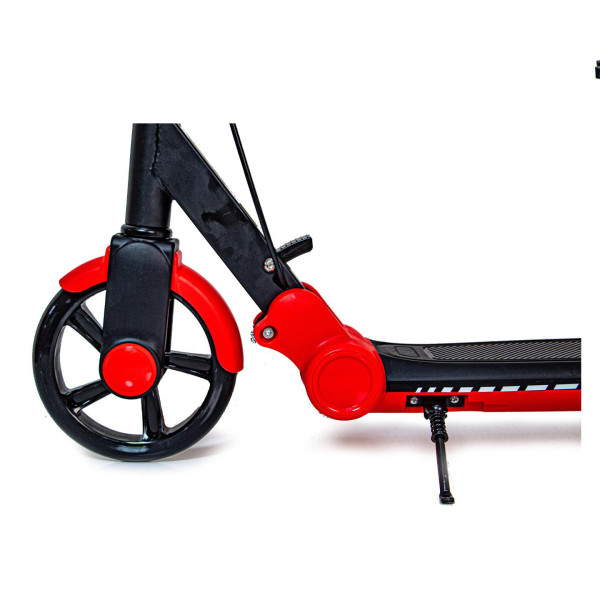 Дитячий самокат Scale Sports SS-19 з ручним гальмом чорний-червоний