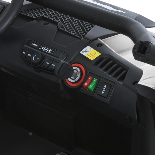 Дитячий джип M 6075EBLR-1 24V з 4 моторами білий