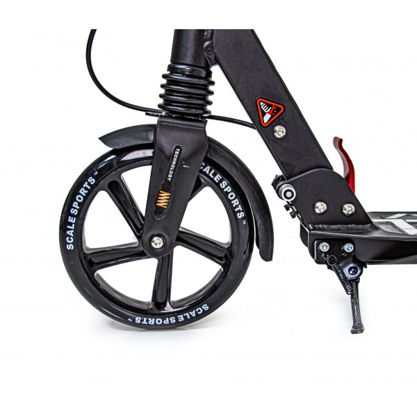 Двоколісний самокат Scale Sports Elite Plus SS-04 складний з дисковим гальмом чорний