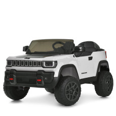 Дитячий електромобіль джип JJ2500EBLR–1(24V) 2×25W/2×45W 24V7Ah білий