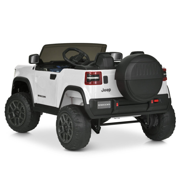 Дитячий електромобіль джип JJ2500EBLR–1(24V) 2×25W/2×45W 24V7Ah білий