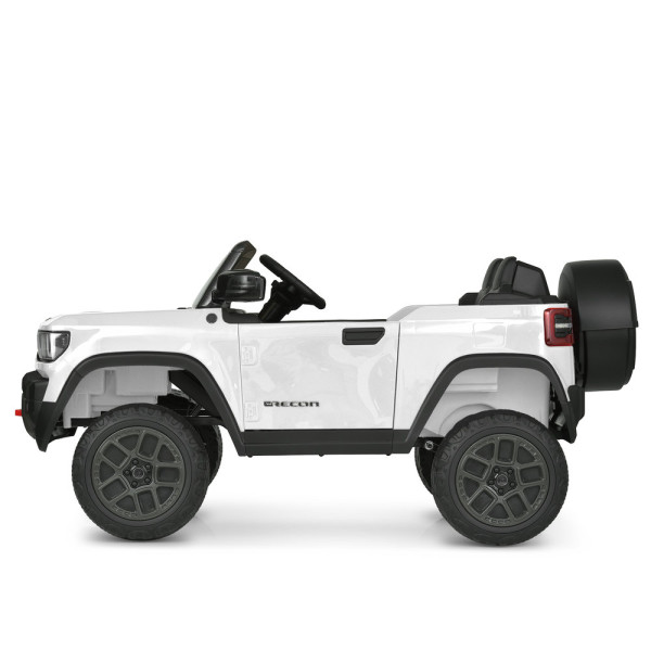 Дитячий електромобіль джип JJ2500EBLR–1(24V) 2×25W/2×45W 24V7Ah білий