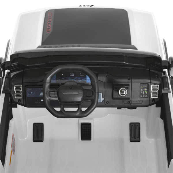 Дитячий електромобіль джип JJ2500EBLR–1(24V) 2×25W/2×45W 24V7Ah білий