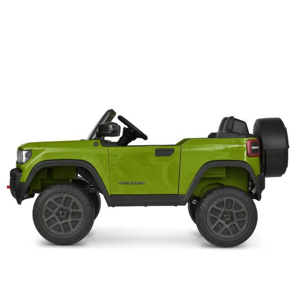 Дитячий електромобіль джип JJ2500EBLR–5(24V) 2×25W/2×45W 24V7Ah зелений