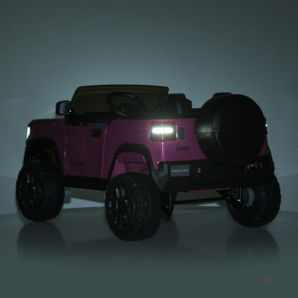 Дитячий електромобіль джип JJ2500EBLR–8(24V) 2×25W/2×45W 24V7Ah рожевий