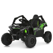 Дитячий електромобіль джип баггі JS330EBLR–2–5(24V) 4×35W 24V5Ah чорно–зелений