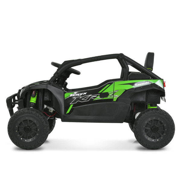 Дитячий електромобіль джип баггі JS330EBLR–2–5(24V) 4×35W 24V5Ah чорно–зелений