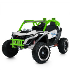 Дитячий електромобіль джип баггі M 6149EBLR–1–5 2×120W 24V7Ah білий–зелений