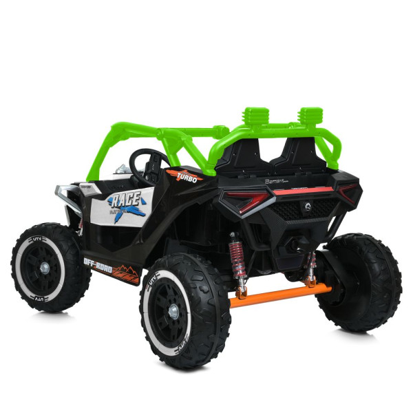 Дитячий електромобіль джип баггі M 6149EBLR–1–5 2×120W 24V7Ah білий–зелений