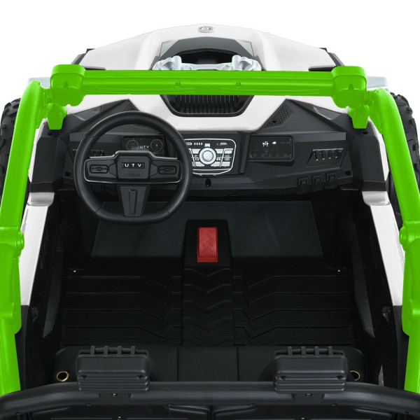 Дитячий електромобіль джип баггі M 6149EBLR–1–5 2×120W 24V7Ah білий–зелений