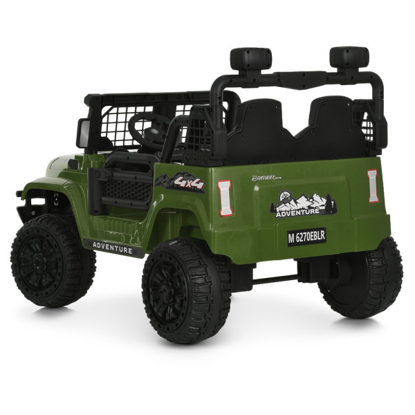 Дитячий електромобіль джип M 6270EBLR–10 2×45W 24V8AH хакі