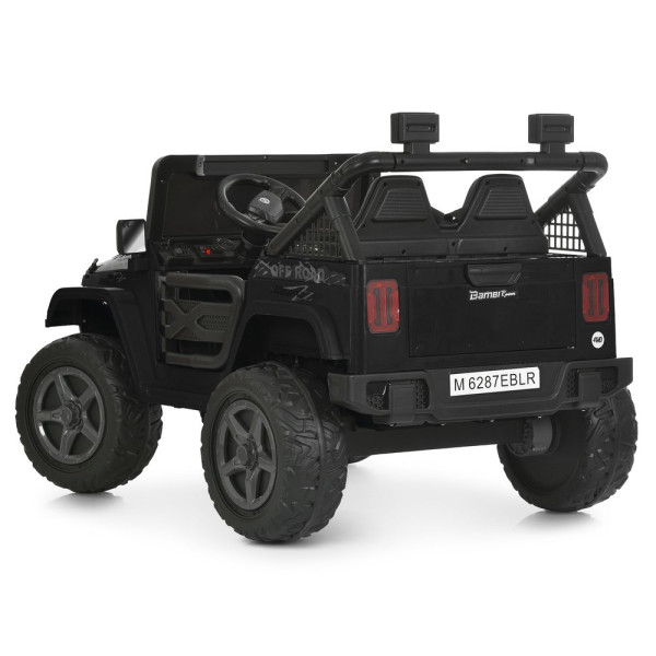 Дитячий електромобіль джип M 6287EBLR–2 4*45W 24V7Ah чорний