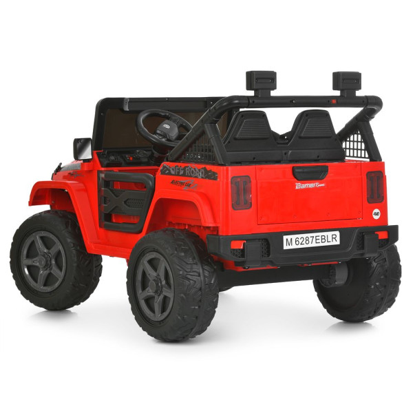 Дитячий електромобіль джип M 6287EBLR–3 4×45W 24V7Ah червоний
