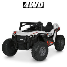 Дитячий електромобіль джип баггі M 6291EBLR–1(24V) 4×35W 2×12V7A білий
