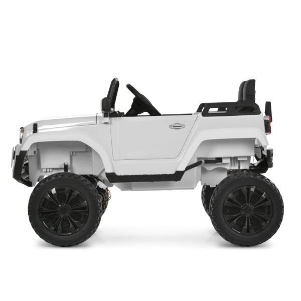 Дитячий електромобіль джип M 6296EBLR–1(24V) 4×45W 24V7AH білий