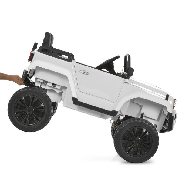 Дитячий електромобіль джип M 6296EBLR–1(24V) 4×45W 24V7AH білий