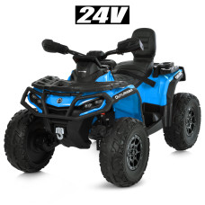 Дитячий квадроцикл електро M 6080EL–4(24V) 4×200W 24V7AH синій