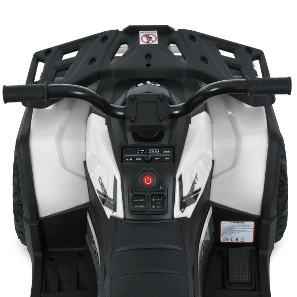 Дитячий квадроцикл електро M 6127EBLR–1 4×25W 24V4,5AH білий