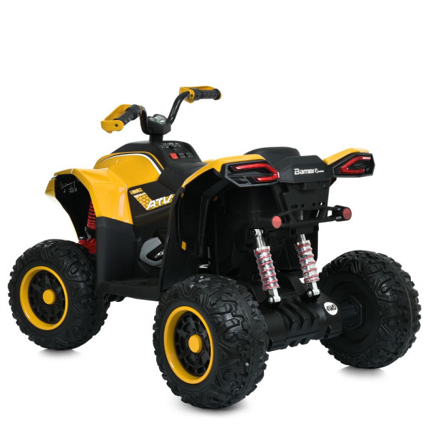 Дитячий квадроцикл електро M 6128EBLR–6(24V) 4×75W 24V7AH жовтий