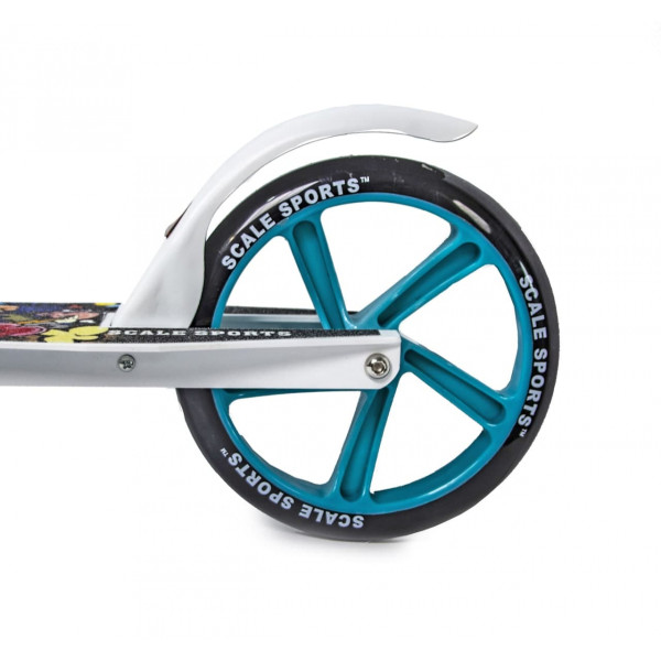 Двоколісний самокат Scale Sports SS-15 для підлітків бірюзово-білий